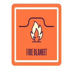 Fire Blanket lab symbol