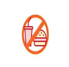 Food & Drink Prohibited lab symbol
