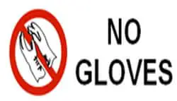 No Gloves lab symbol