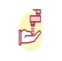 Wash hands lab symbol