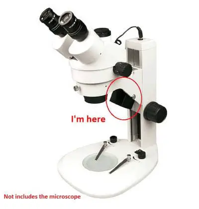 The encircled part of the microscope is the illuminator